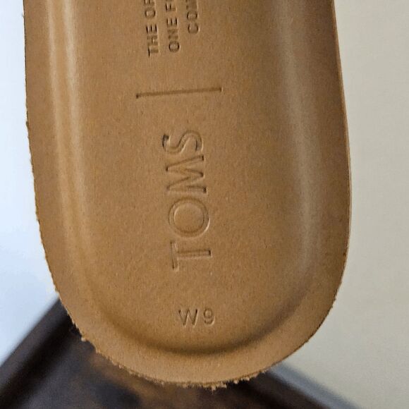 Toms Seacliff Sandals Women's Tan/Black/White Size 9 - Picture 3 of 5